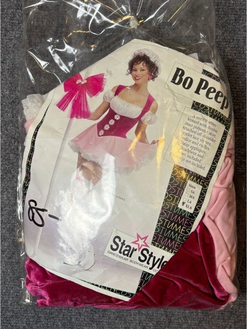 Y2K Star Styled X-Large Bo Peep Costume Dress Pink (no headpiece)-XL022